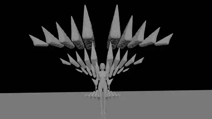 High poly bonegirl tree with spikes