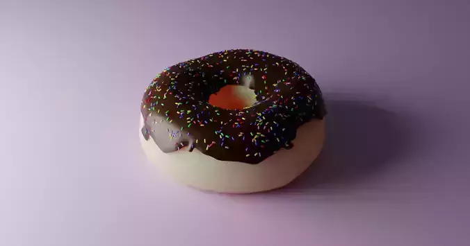 DONUT chocolate with sprinkles