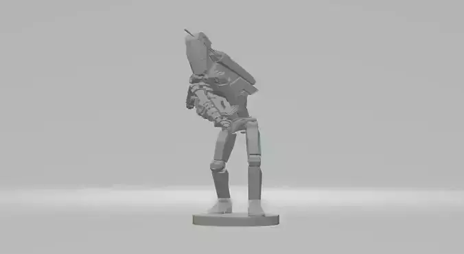 Battle Droids with weapon  3D print model