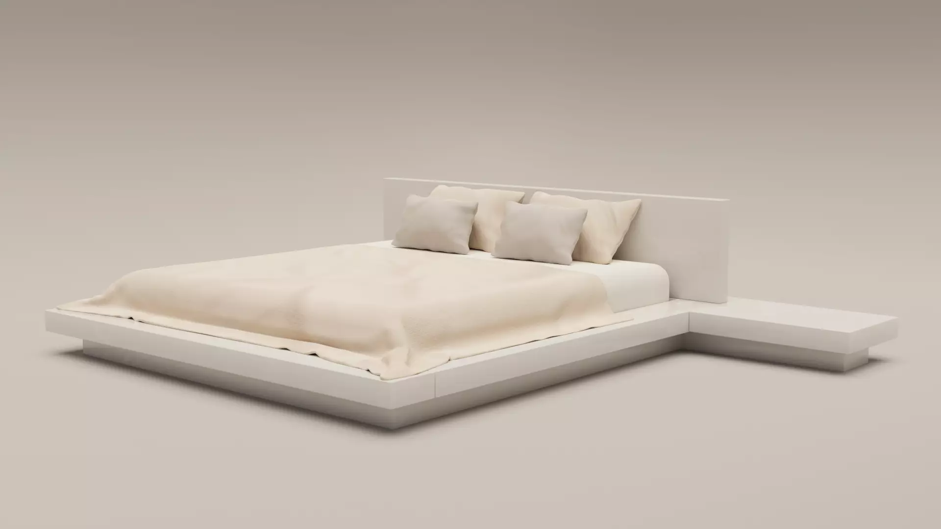 Modern Bed 3D model_0
