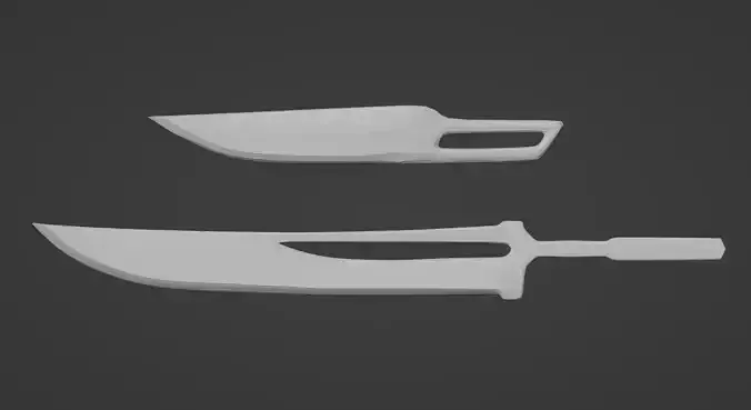 Ichigo 1000 Year Blood War Dual Swords 3D Model