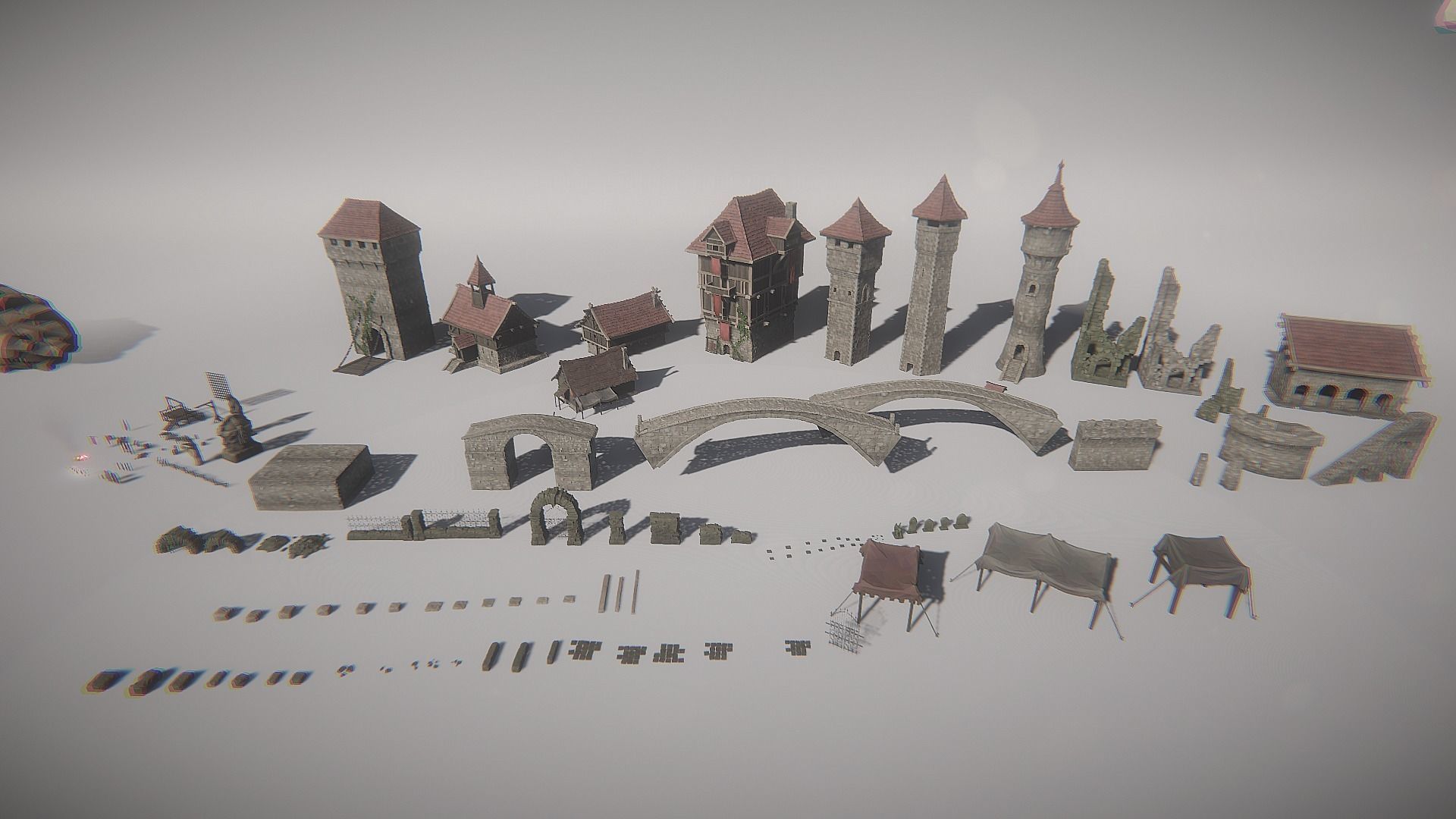 Big Low-Poly Environment Collection Low-poly 3D model_39