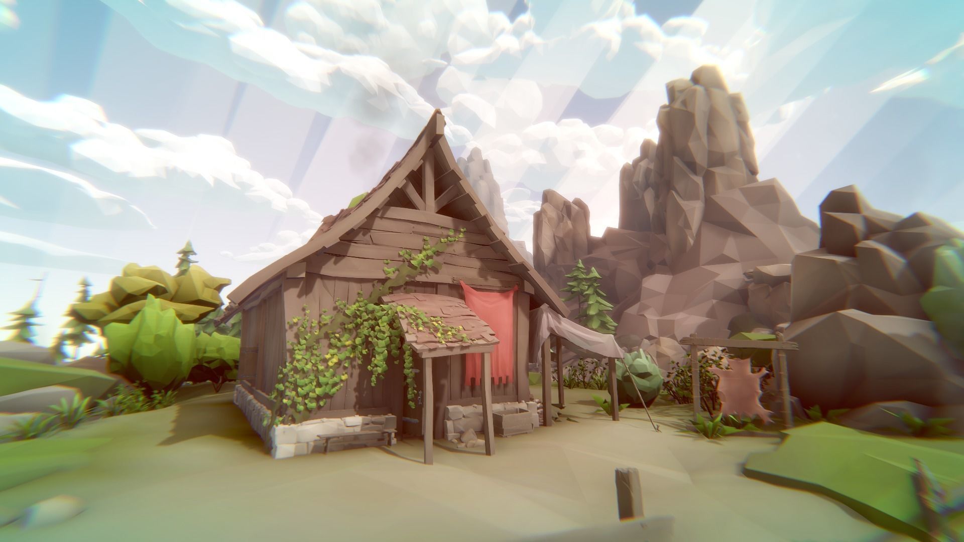 Big Low-Poly Environment Collection Low-poly 3D model_7