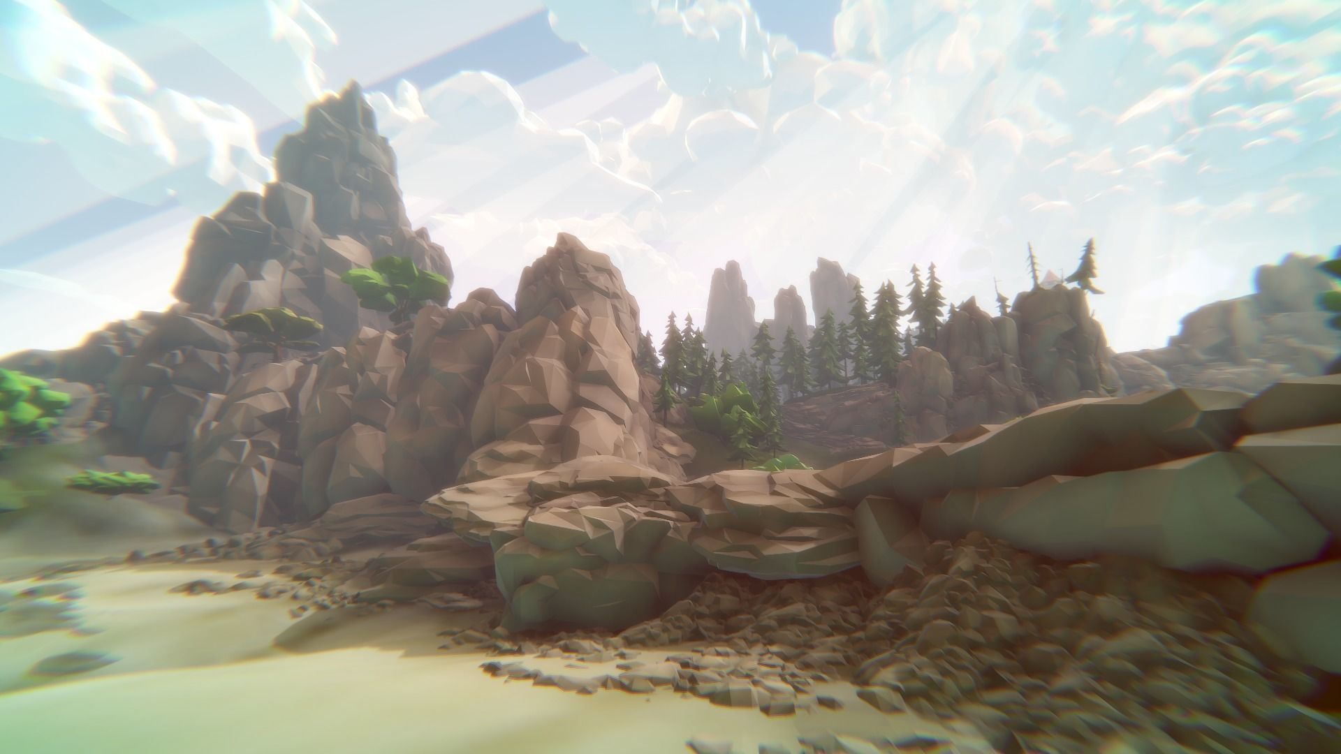 Big Low-Poly Environment Collection Low-poly 3D model_9