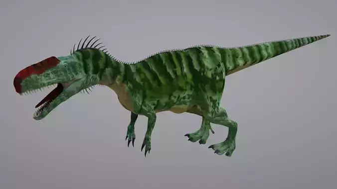 Monolophosaurus t-rex dinosaur 3D model