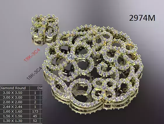 jewelry necklace and earrings with diamonds