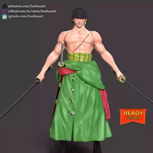 Roronoa Zoro - One Piece 3D print model