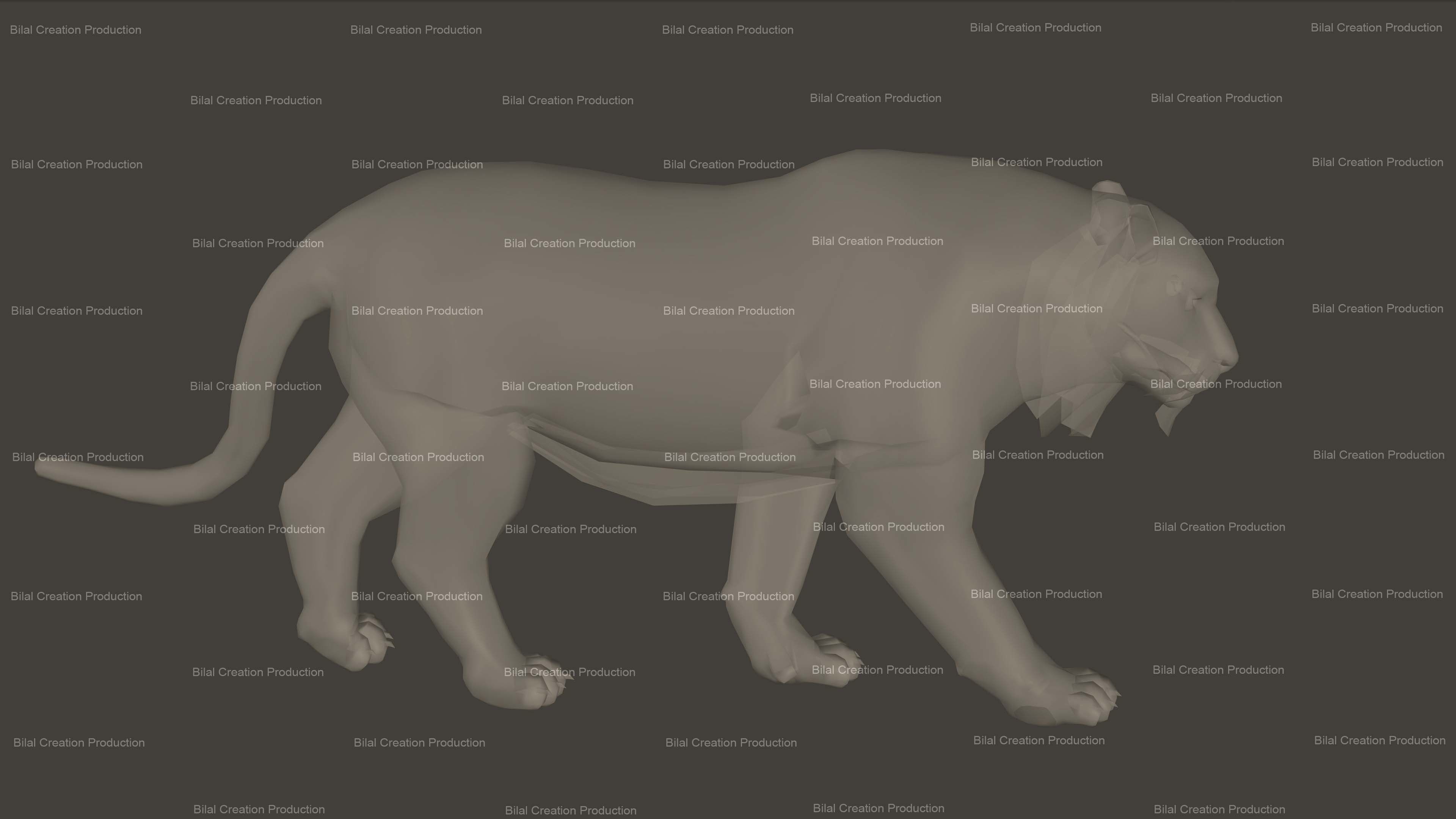 Tiger Rigged Animated 7 3D model_20