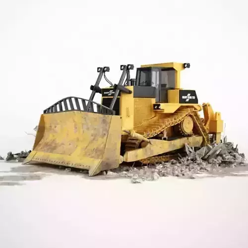Metal Yellow Bulldozer