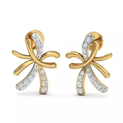 Women Earrings 3dm STL FBX OBJ Render Details