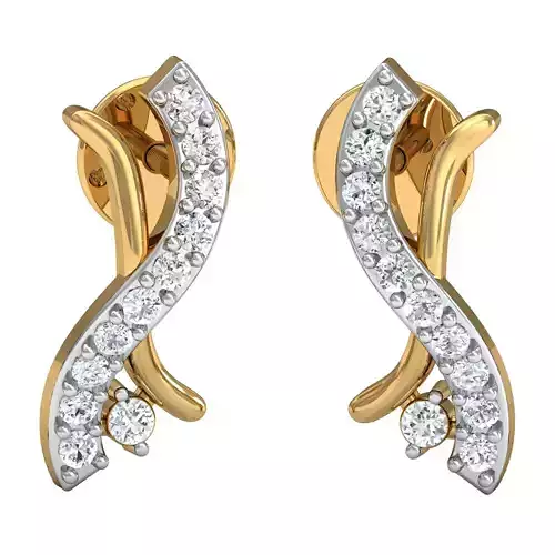 Women Earrings 3dm STL FBX OBJ Render Details