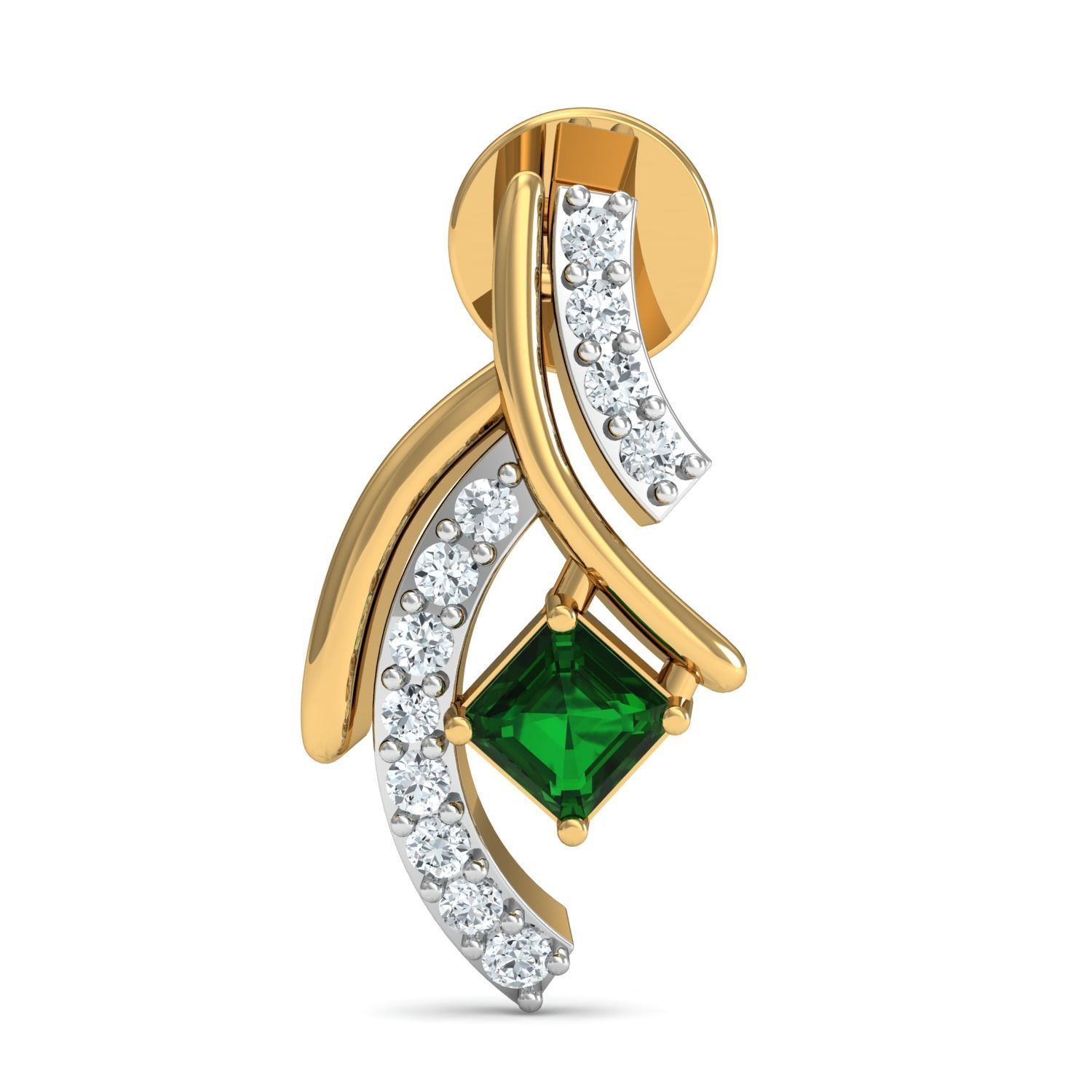 Women Earrings 3dm STL FBX OBJ Render Details 3D print model_1