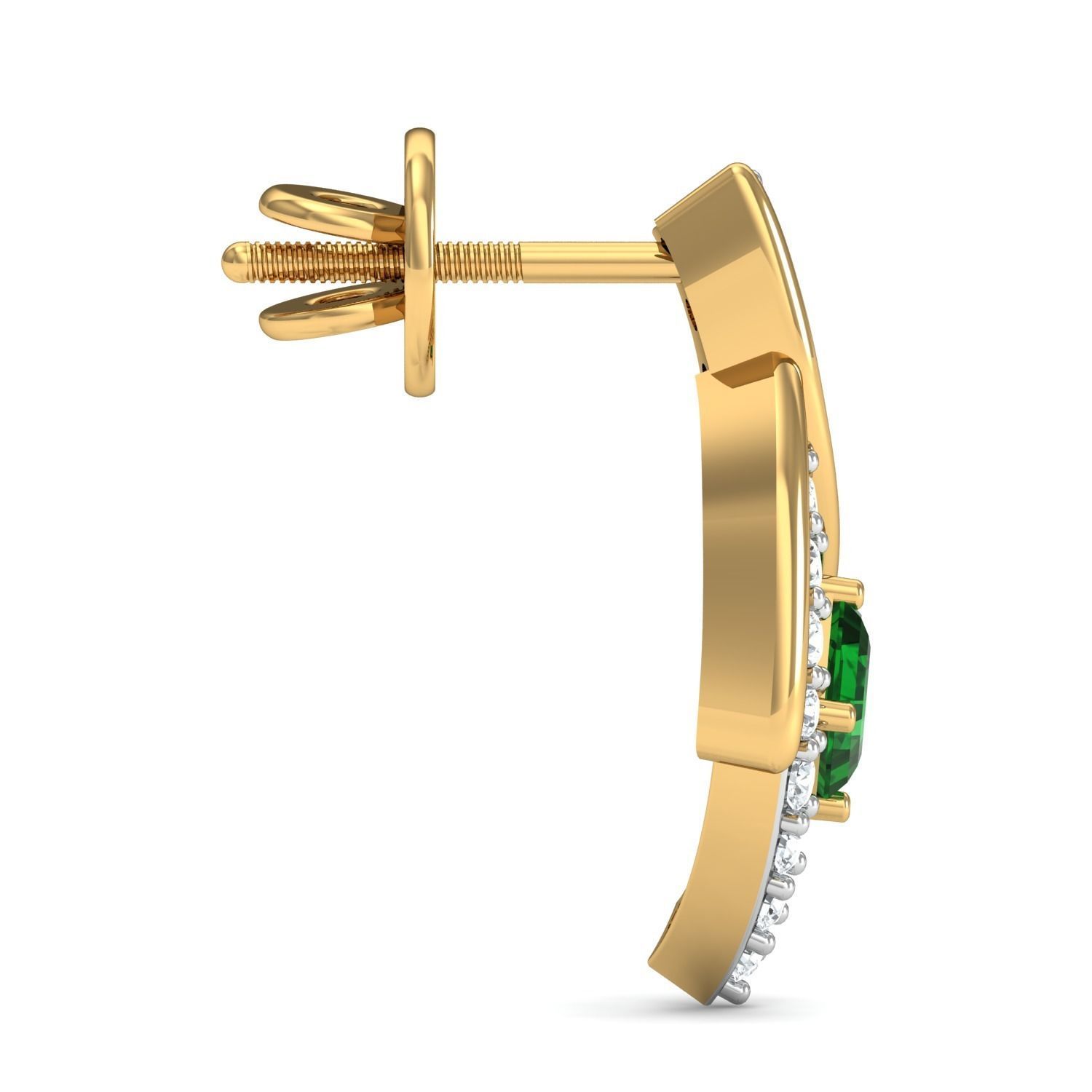 Women Earrings 3dm STL FBX OBJ Render Details 3D print model_2