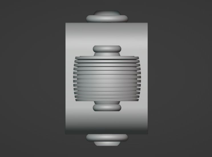 MINI ROBOT WITH WHEEL Low-poly 3D model_11