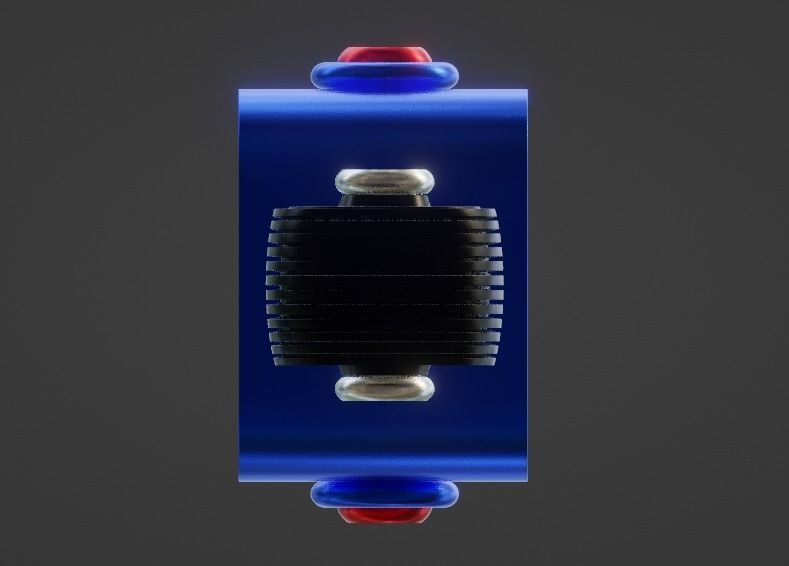 MINI ROBOT WITH WHEEL Low-poly 3D model_5