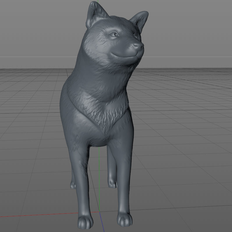 Shiba inu 3D print model_9