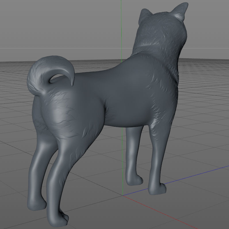 Shiba inu 3D print model_8
