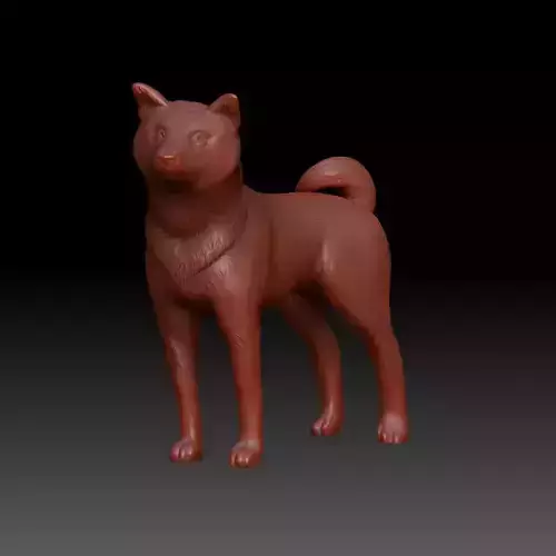 Shiba inu 3D print model