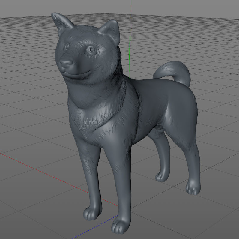Shiba inu 3D print model_10