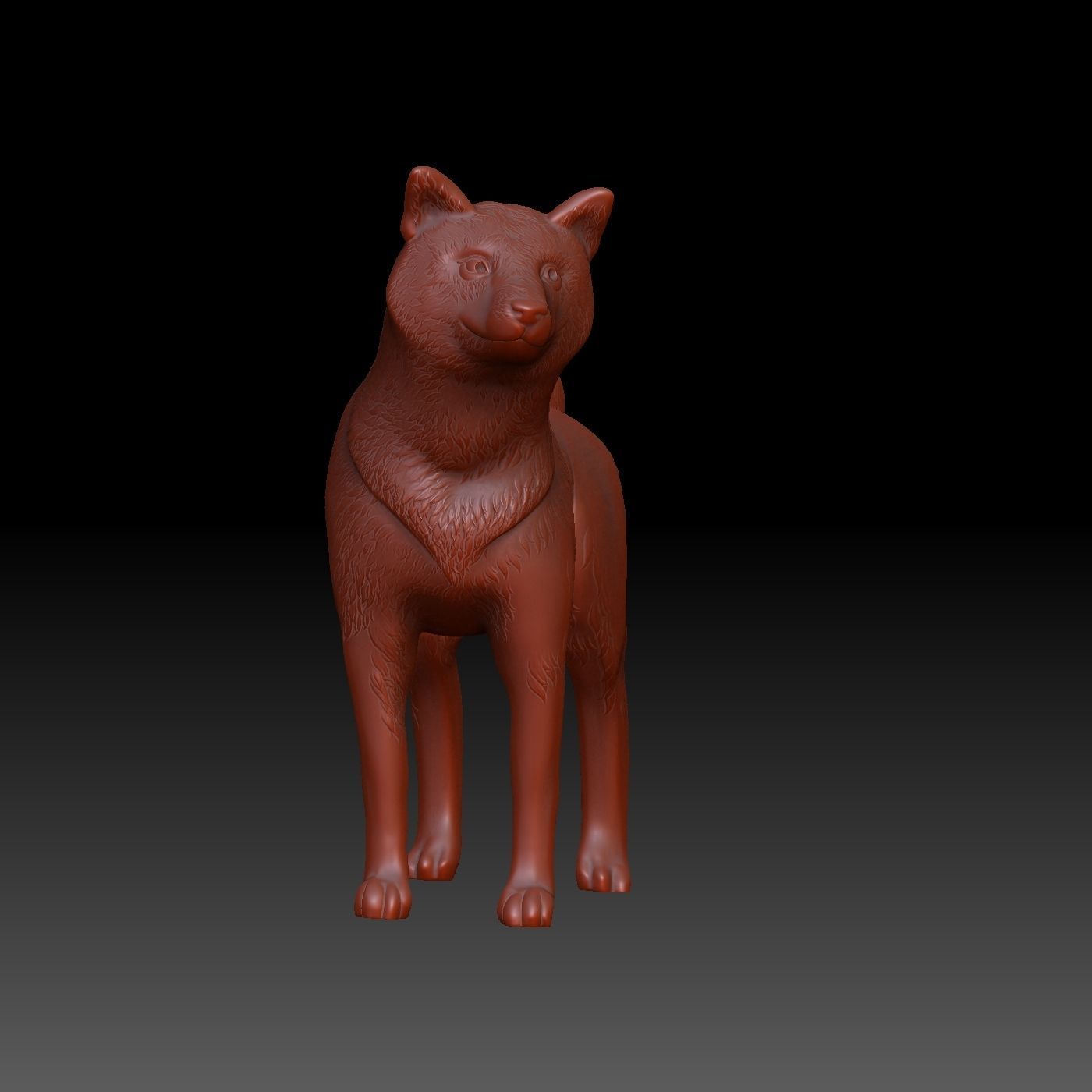 Shiba inu 3D print model_2