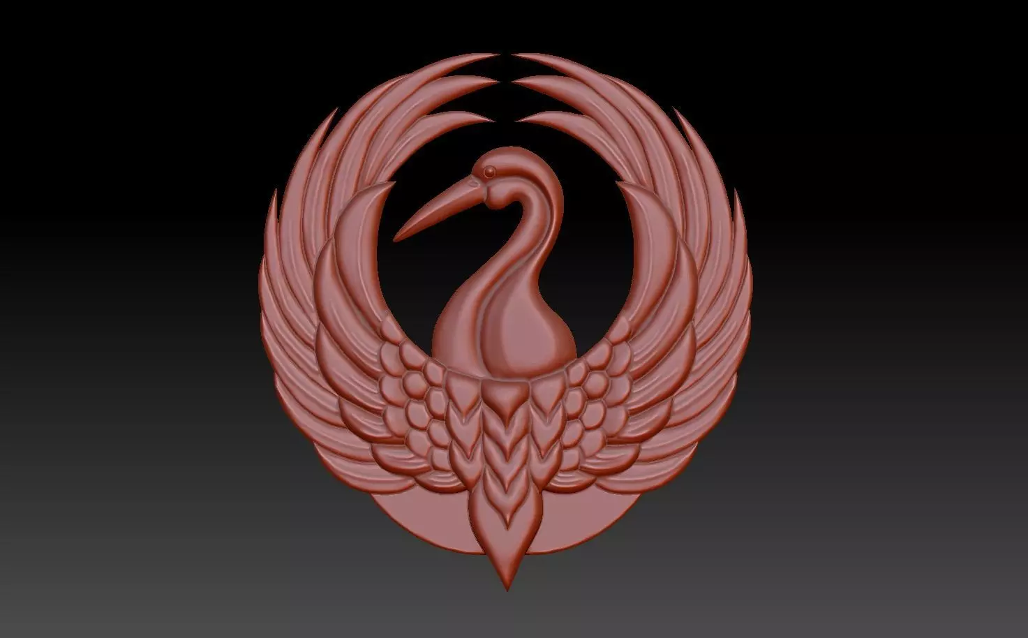 Heron bird 3D print model_0