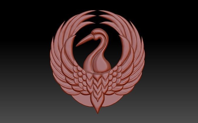 Heron bird 3D print model