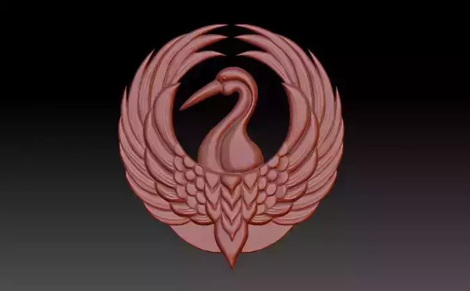 Heron bird 3D print model
