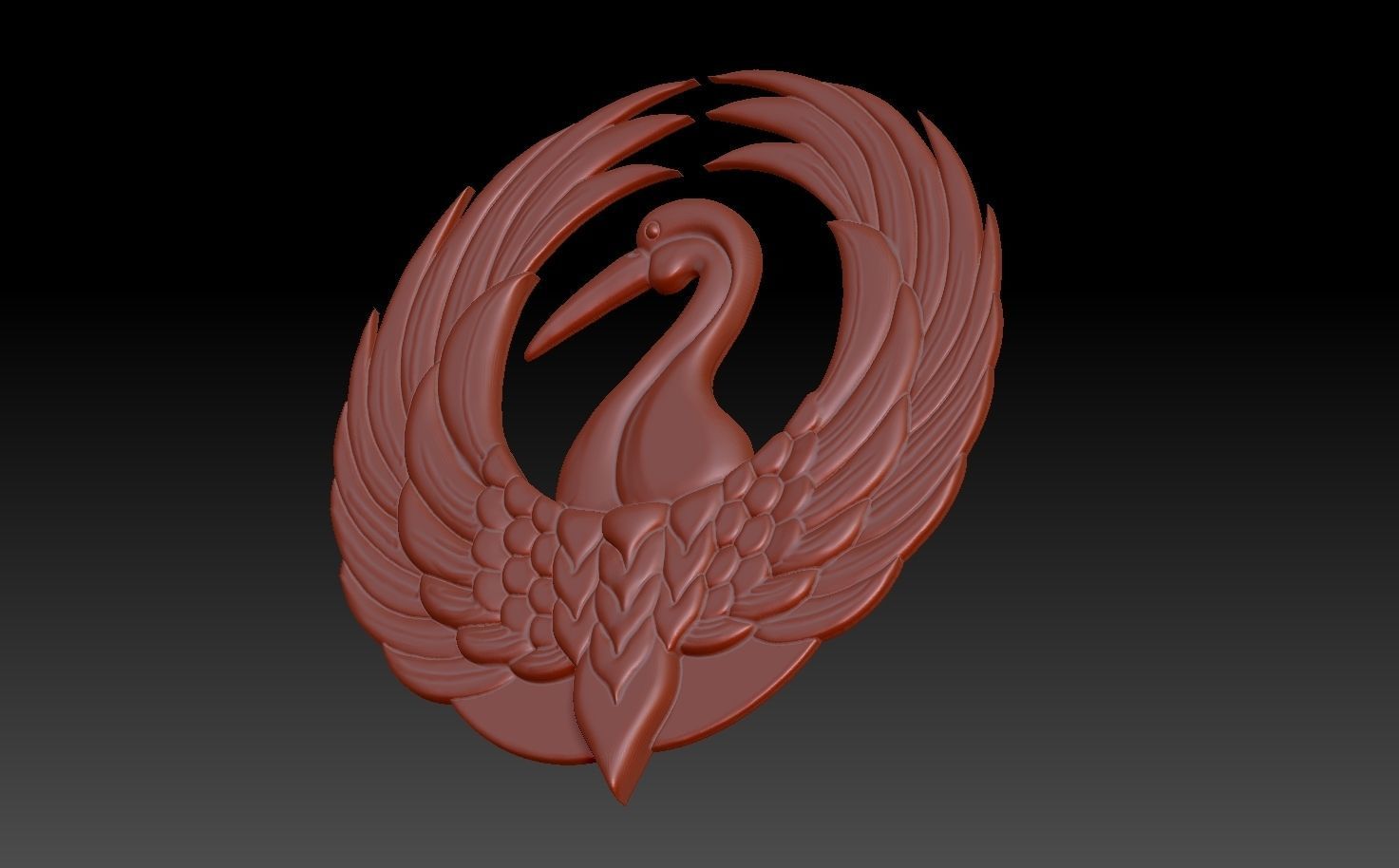 Heron bird 3D print model_1