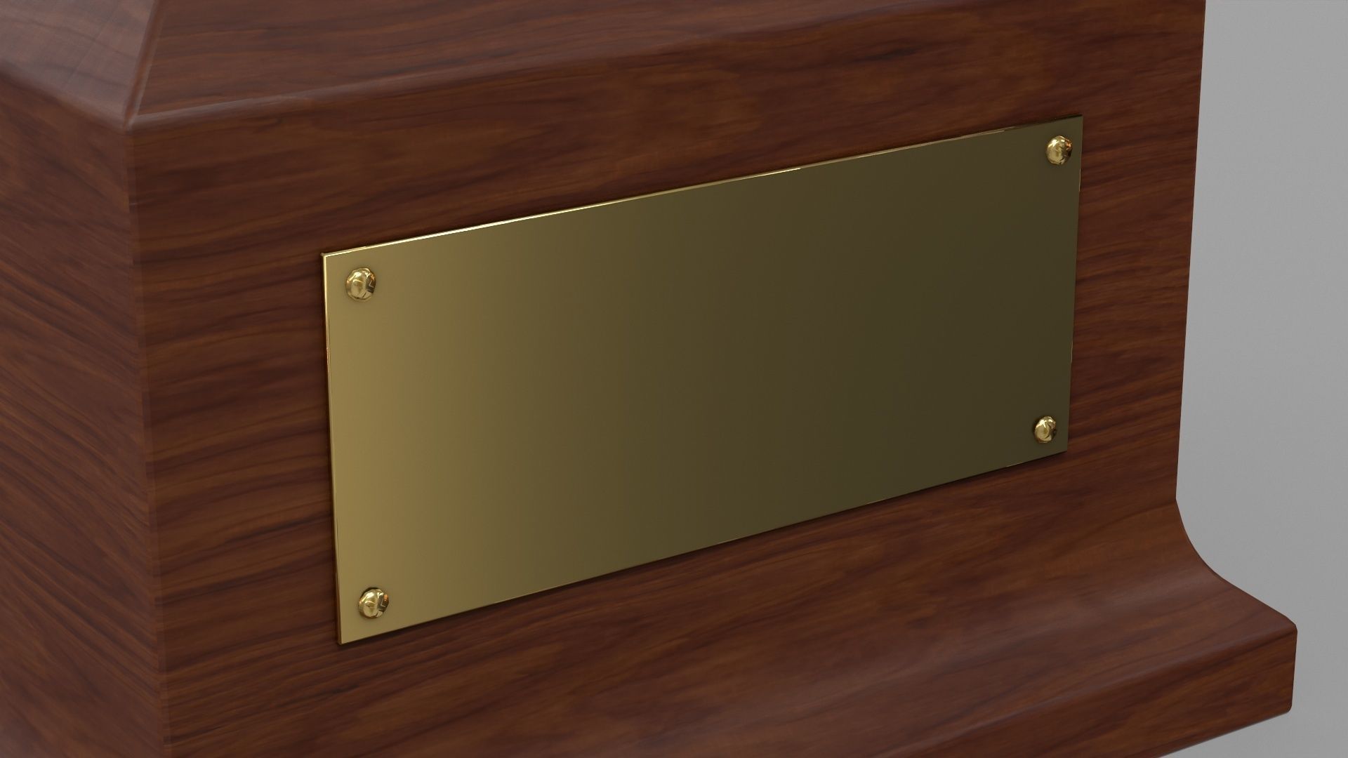 Gold Trophy  Low-poly 3D model_9