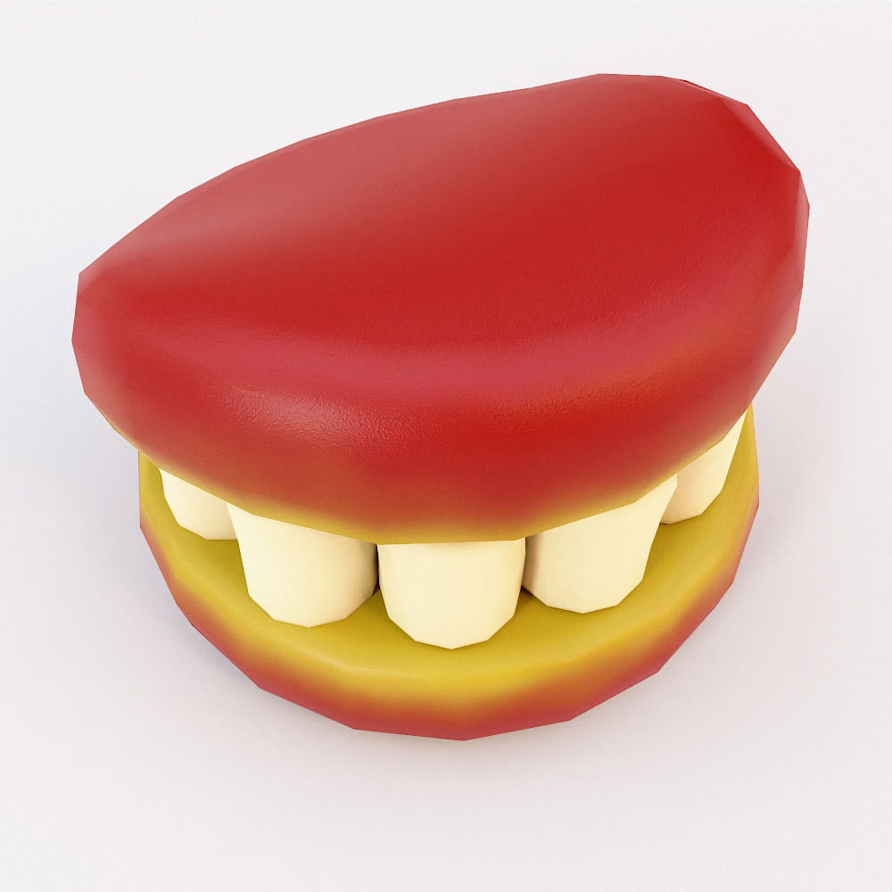 Marshmallow Halloween food low poly 3d model   Low-poly 3D model_2