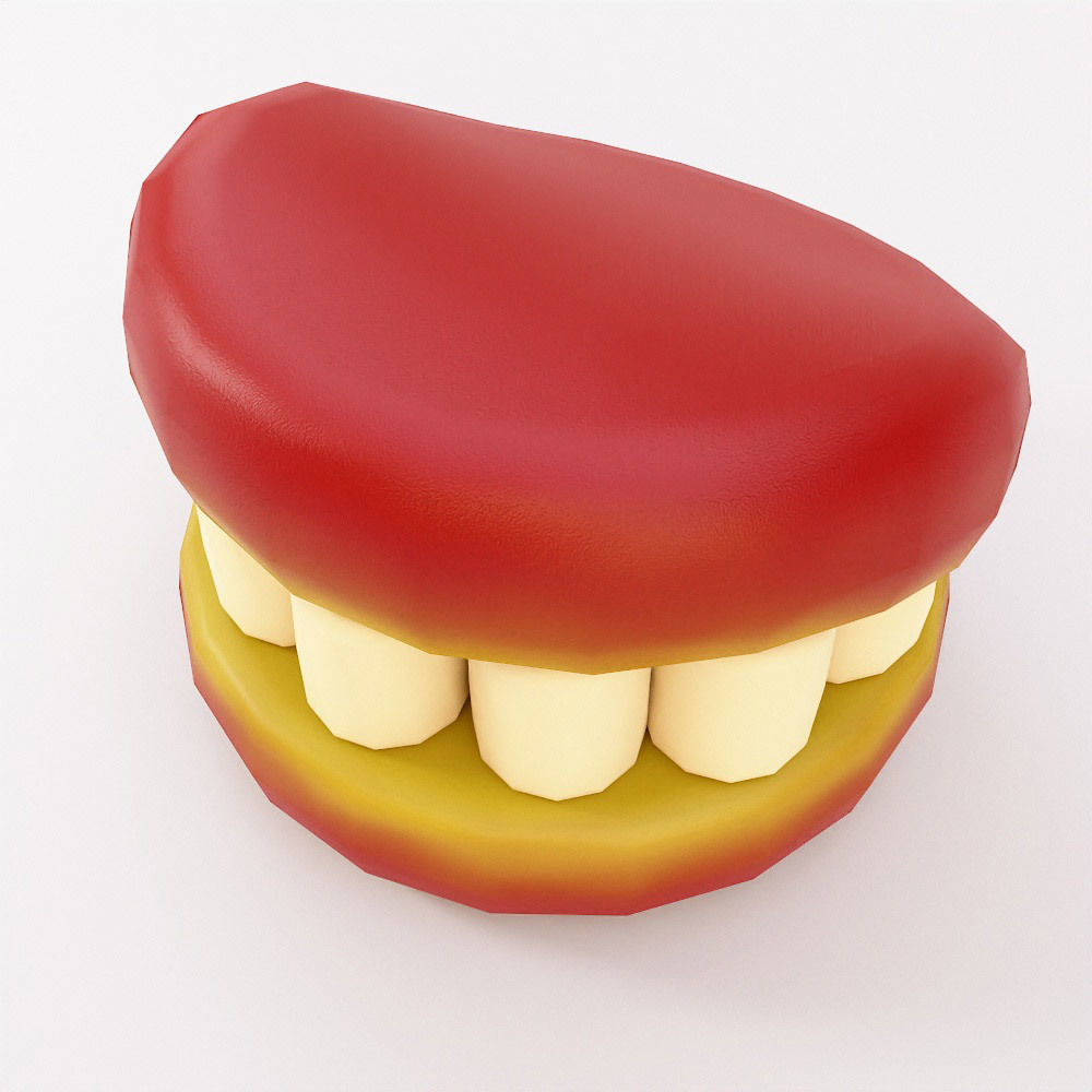 Marshmallow Halloween food low poly 3d model   Low-poly 3D model_1