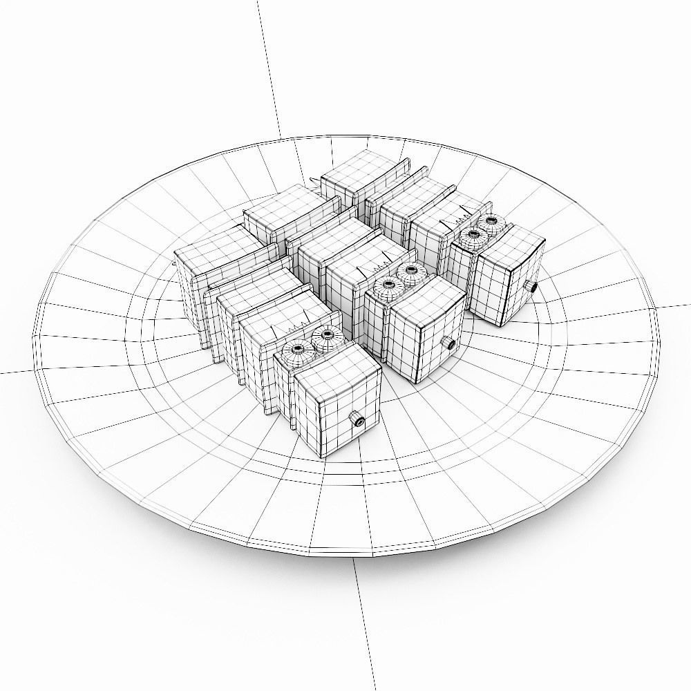 Cheese sticks or cubes Halloween food 3d model 3D model_7