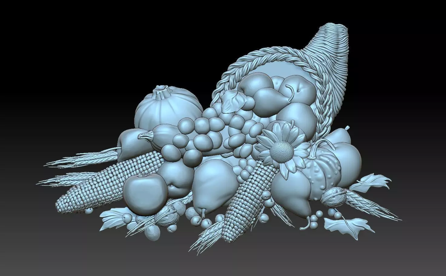 Fruit basket 3D print model_0