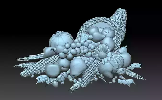Fruit basket 3D print model