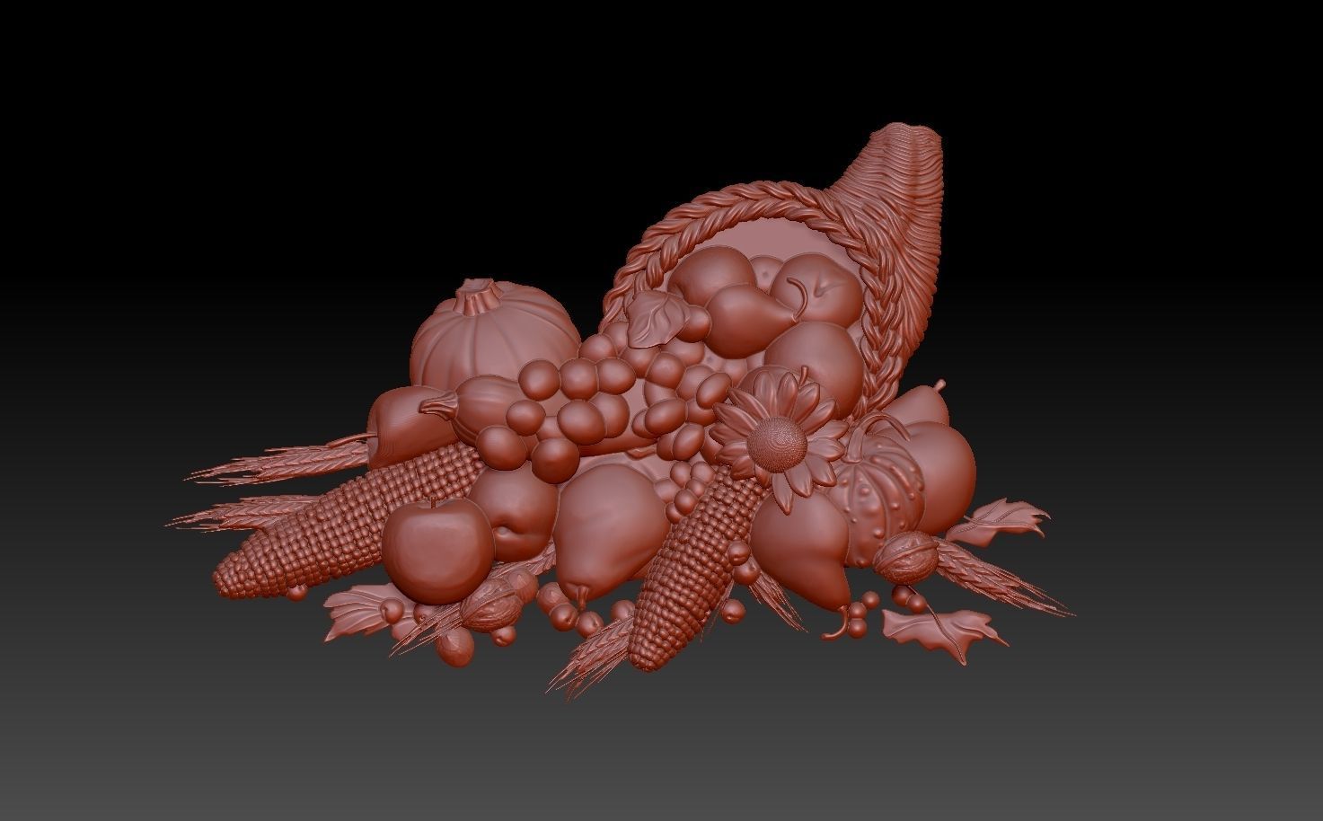 Fruit basket 3D print model_1