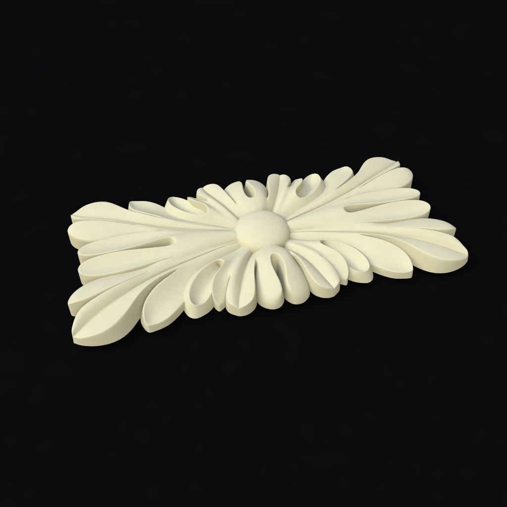 rosette flower 3D model_1