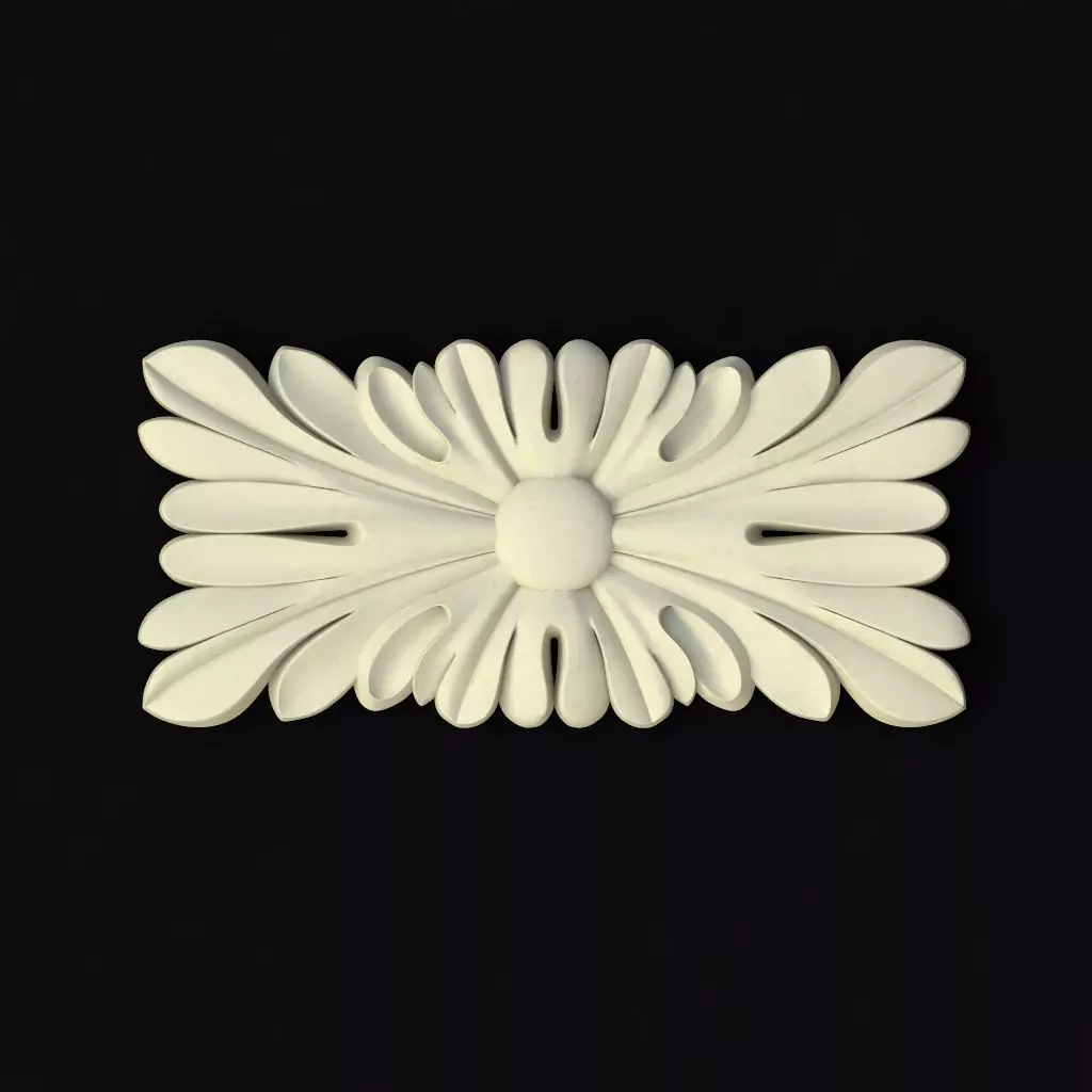 rosette flower 3D model_0