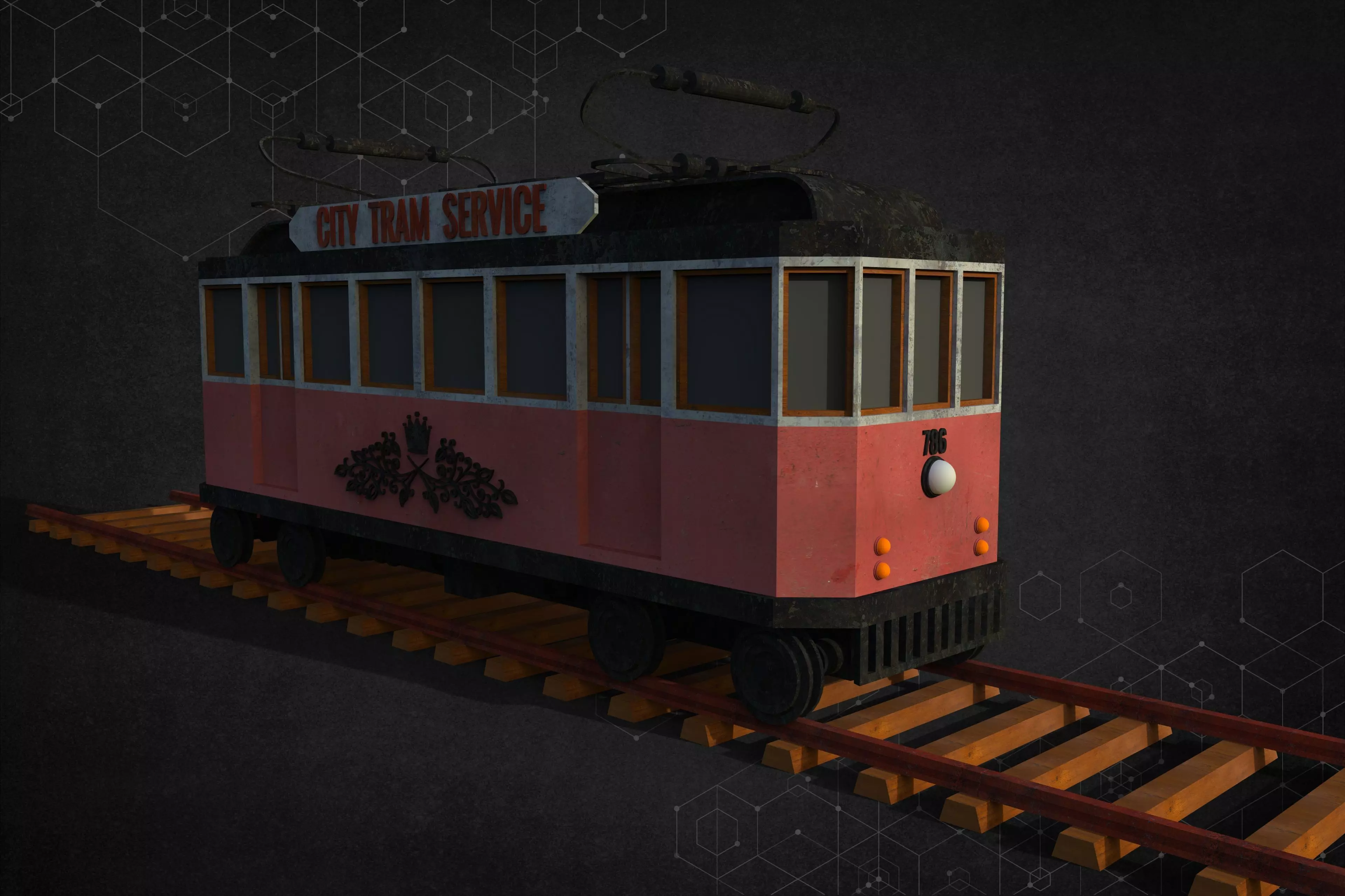 City Tram 3D model