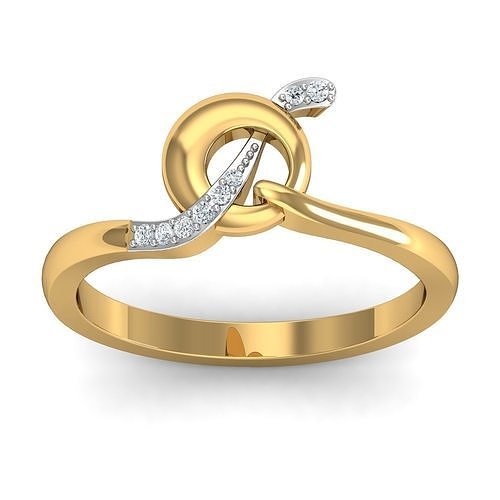 Solitaire Wedding Engagement Ring 3dm STL FBX OBJ Render Details 3D print model