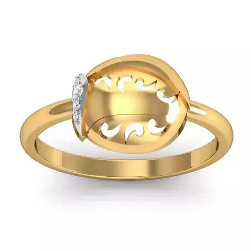 Solitaire Wedding Engagement Ring 3dm STL FBX OBJ Render Details