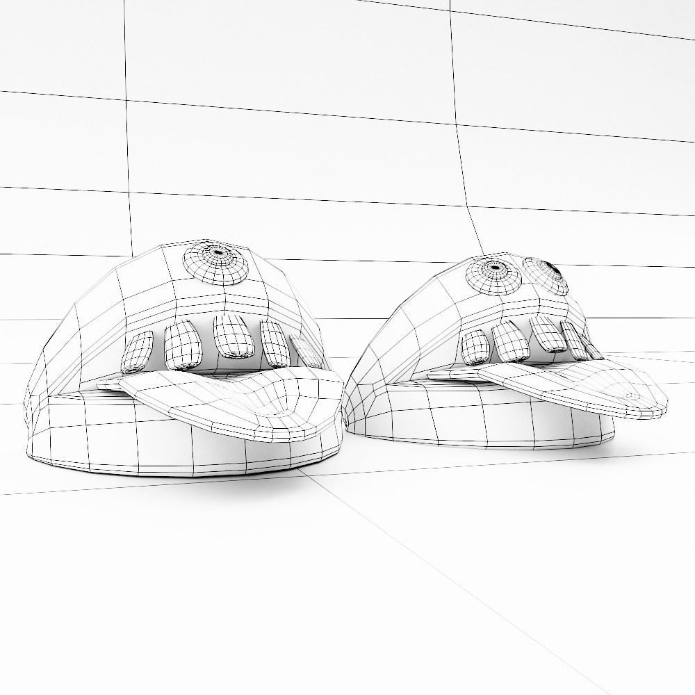 Halloween funny apple food 3d model Low-poly 3D model_8