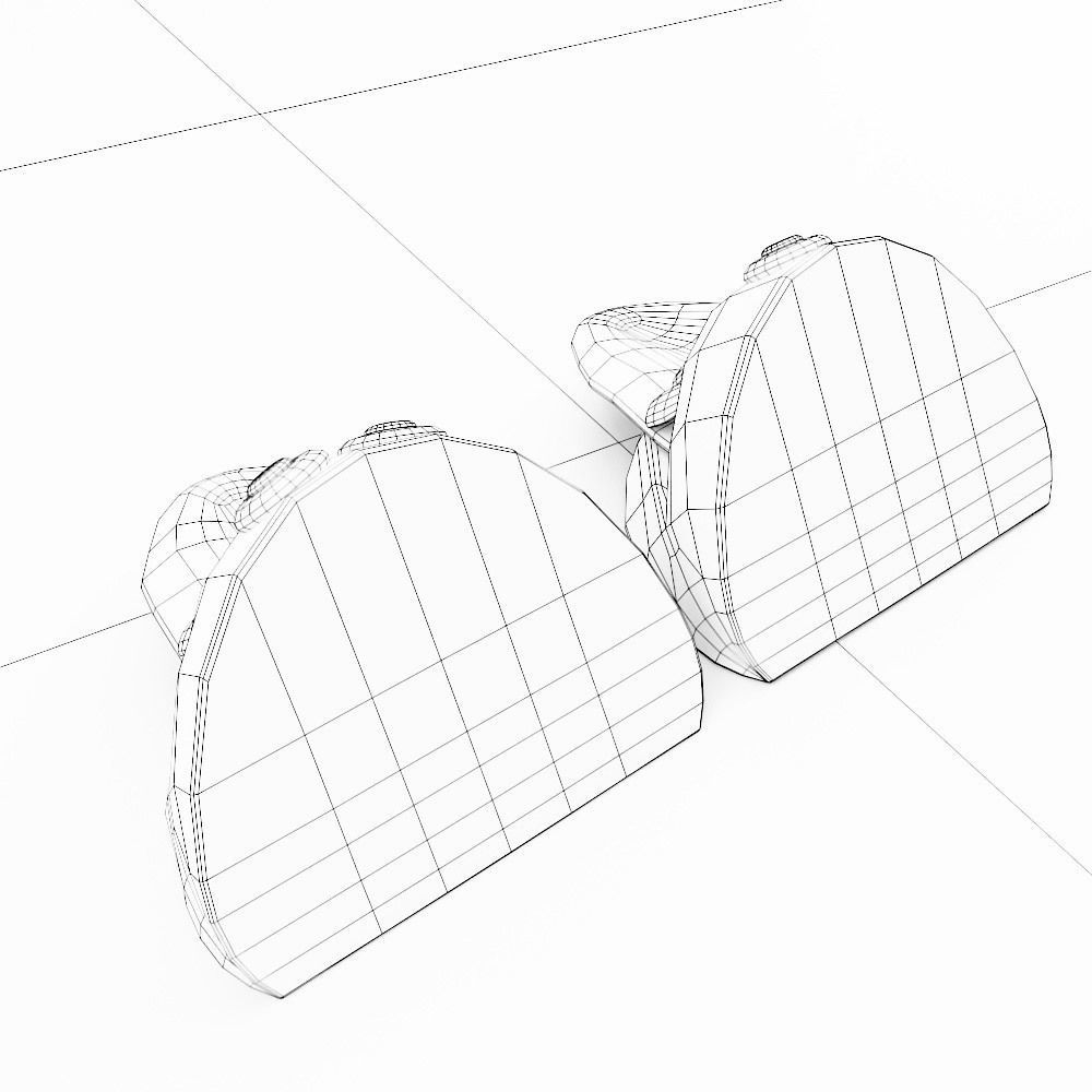 Halloween funny apple food 3d model Low-poly 3D model_7