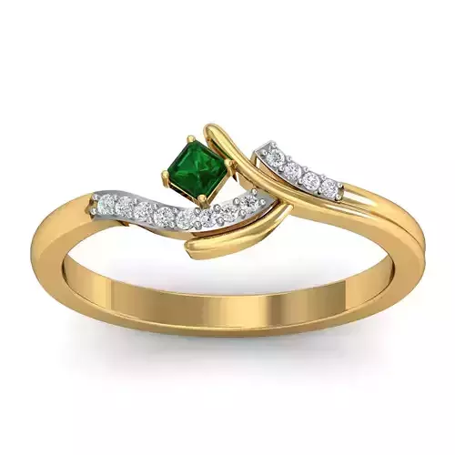 Solitaire Wedding Engagement Ring 3dm STL FBX OBJ Render Details