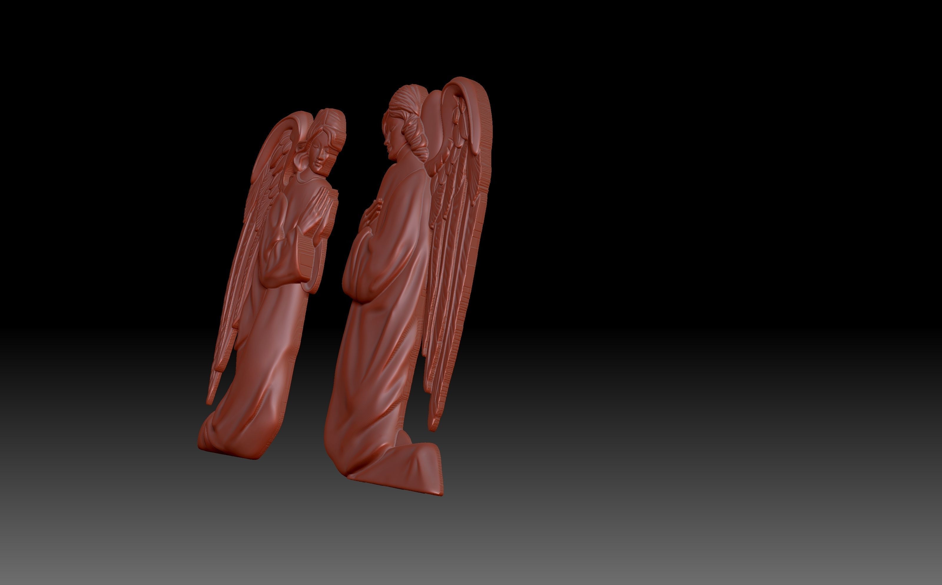 Angels pair of 3D print model_3