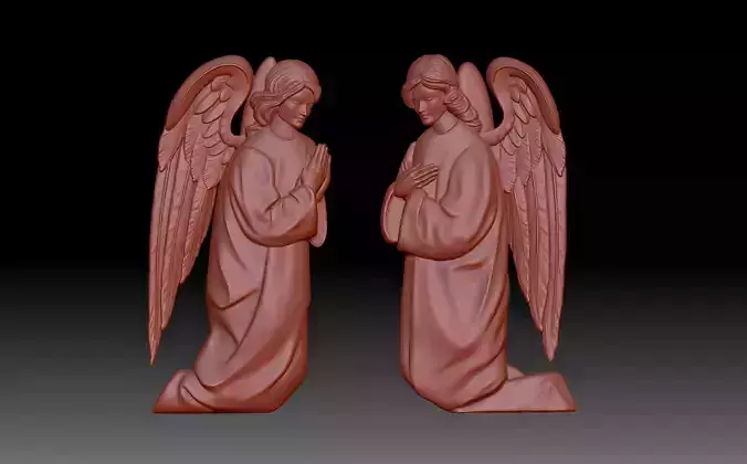 Angels pair of 3D print model