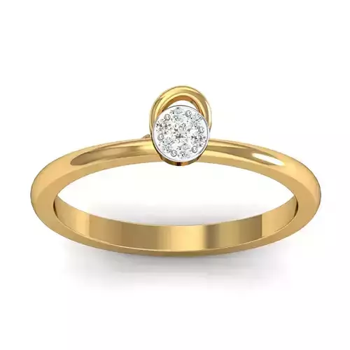 Solitaire Wedding Engagement Ring 3dm STL FBX OBJ Render Details
