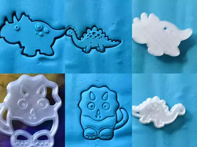 Cookie cutter - Dinosaurs set of 3