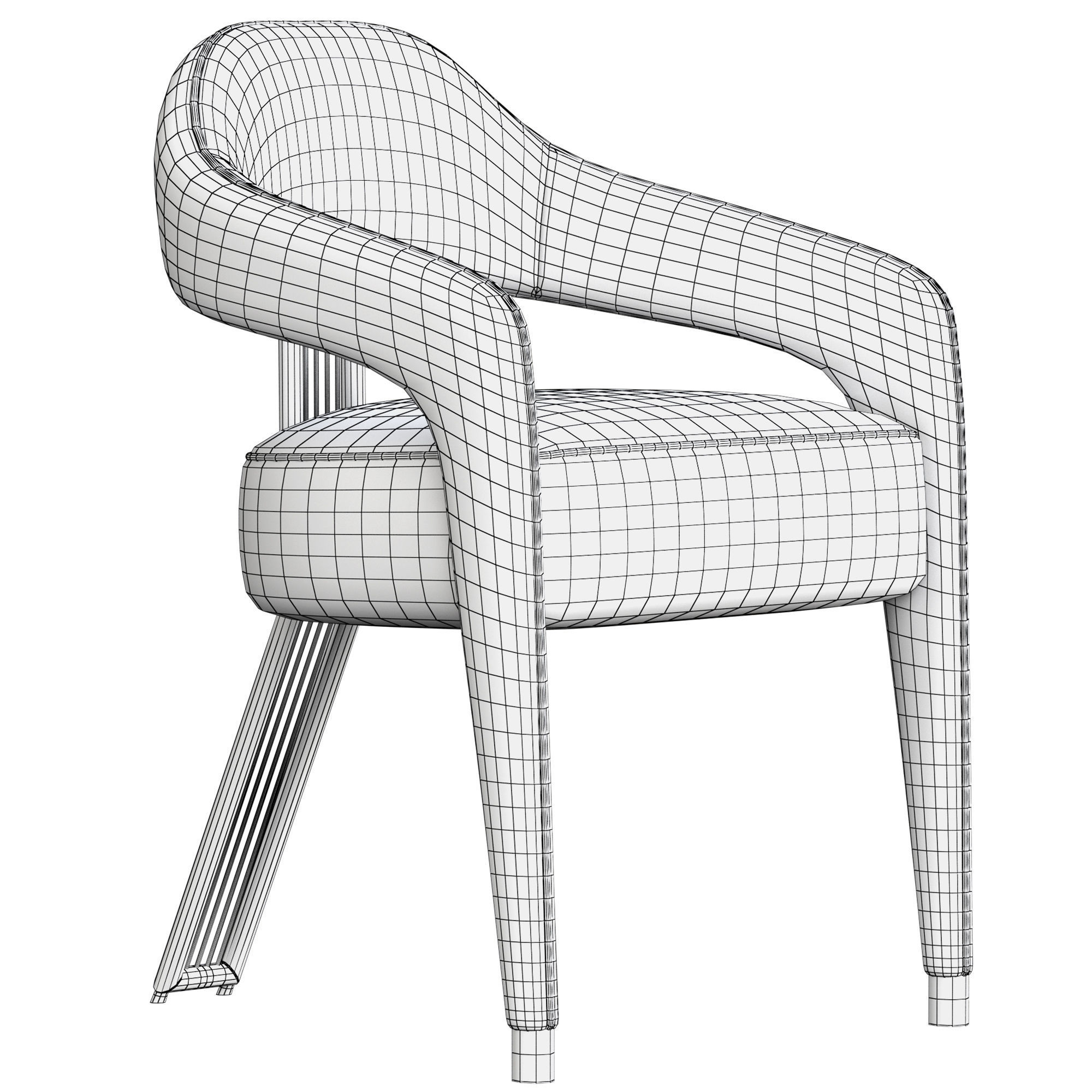 Invicta Dining Chair 3D model_8