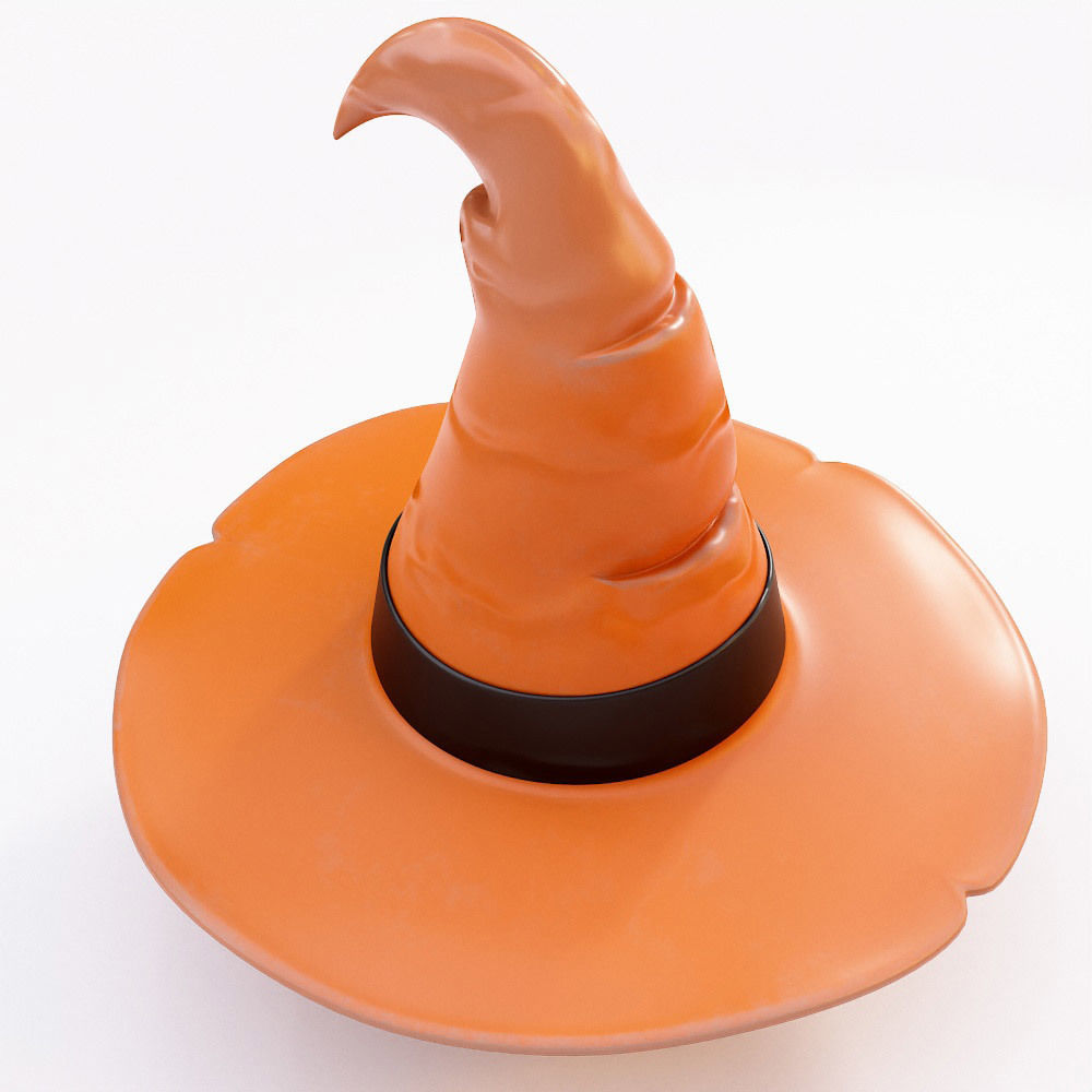 Witch hat 3d model Low-poly 3D model_4