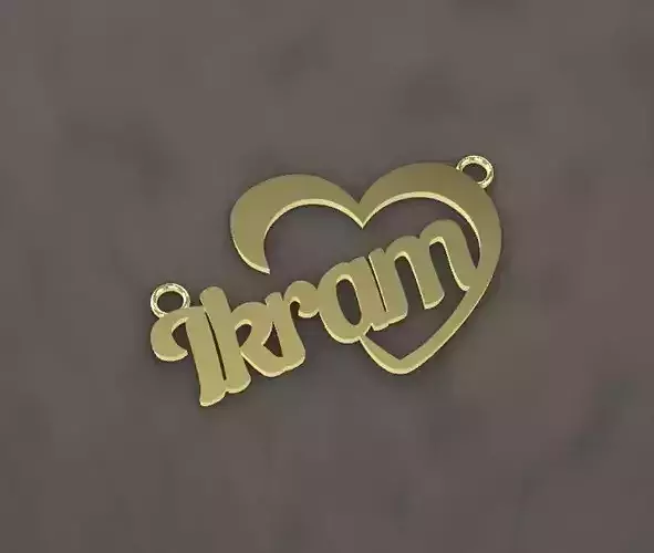 IKRAM NAME LOCKET 